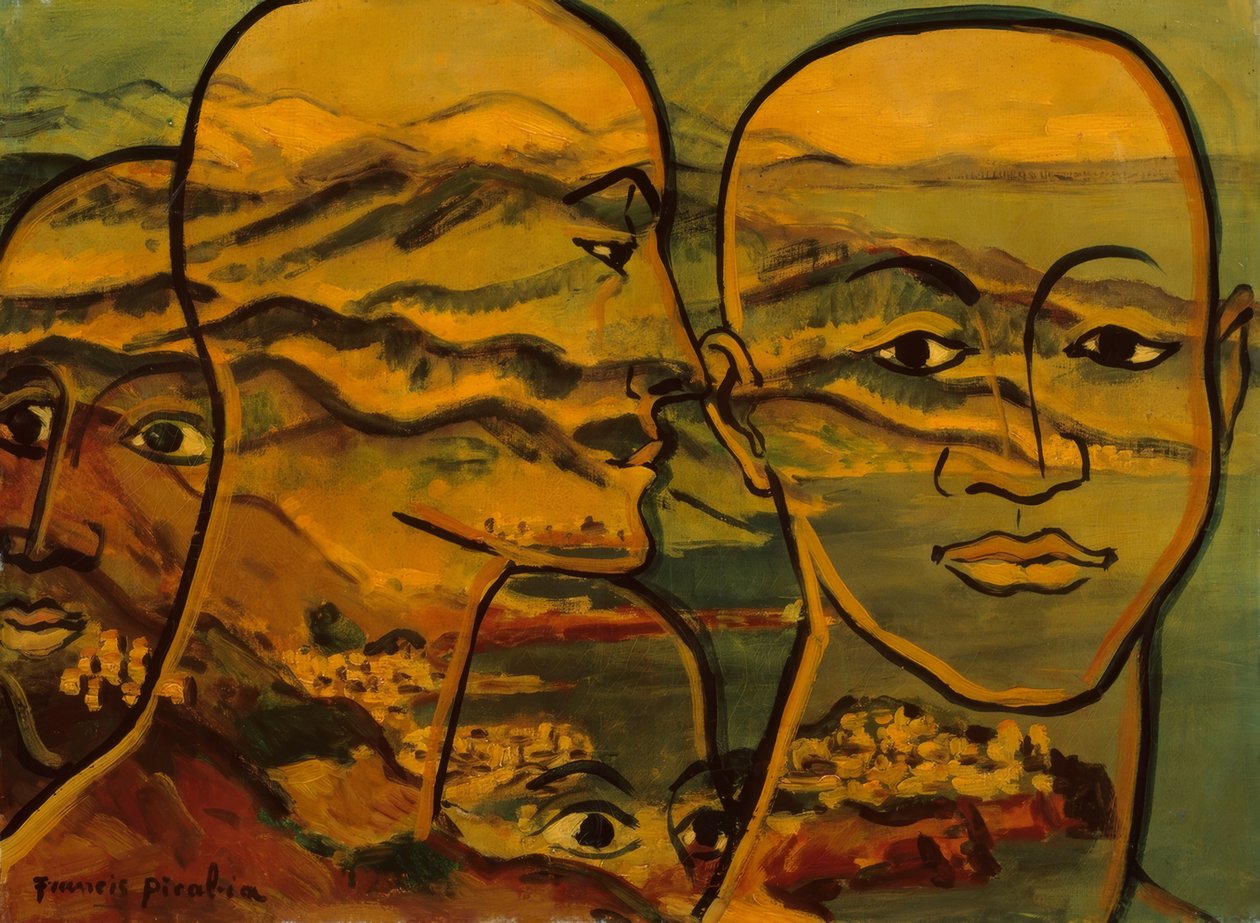 Heads-Landscape by Francis Picabia