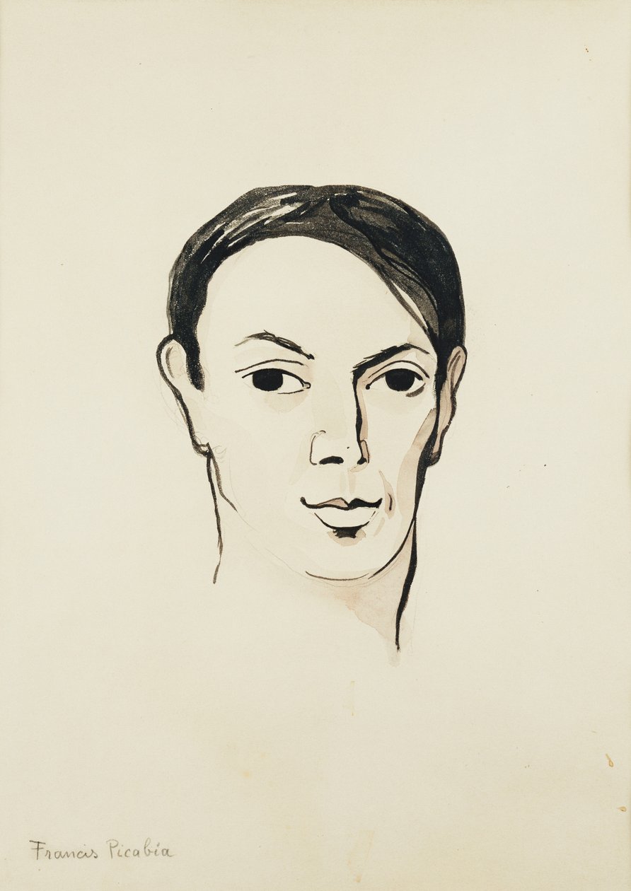 Portrait of Pablo Picasso by Francis Picabia