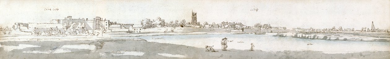 Cardiff in 1678 by Francis Place