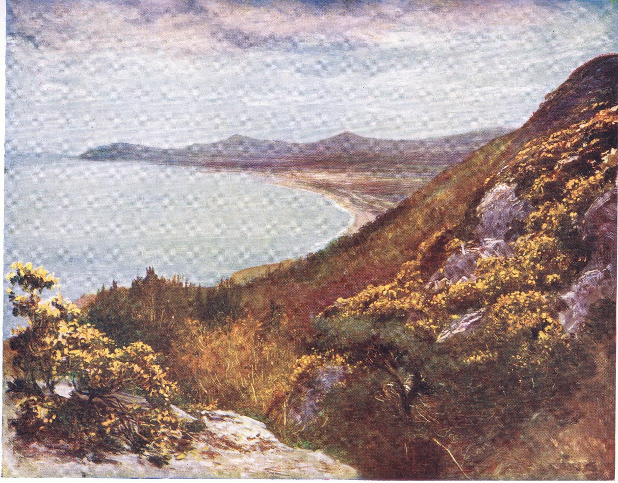 Dublin Bay from Victoria Hill, from Peeps at Many Lands: Ireland Published by Adams & Charles, 1909 by Francis S. Walker