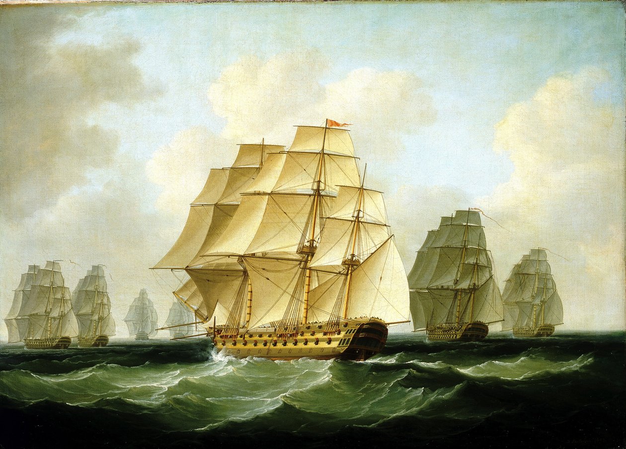 Episodes of the Napoleonic Wars: The Pursuits Led by Richard Strachan, Off Cape Ortegal, November 4 by Francis Sartorius
