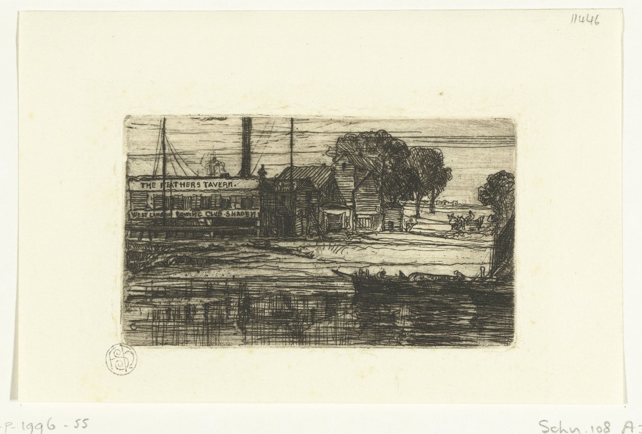 West London Rowing Club by Francis Seymour Haden (Sir) (signed by artist)