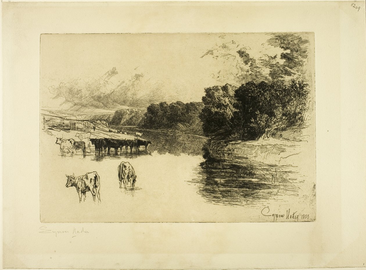 A Lancashire River by Francis Seymour Haden