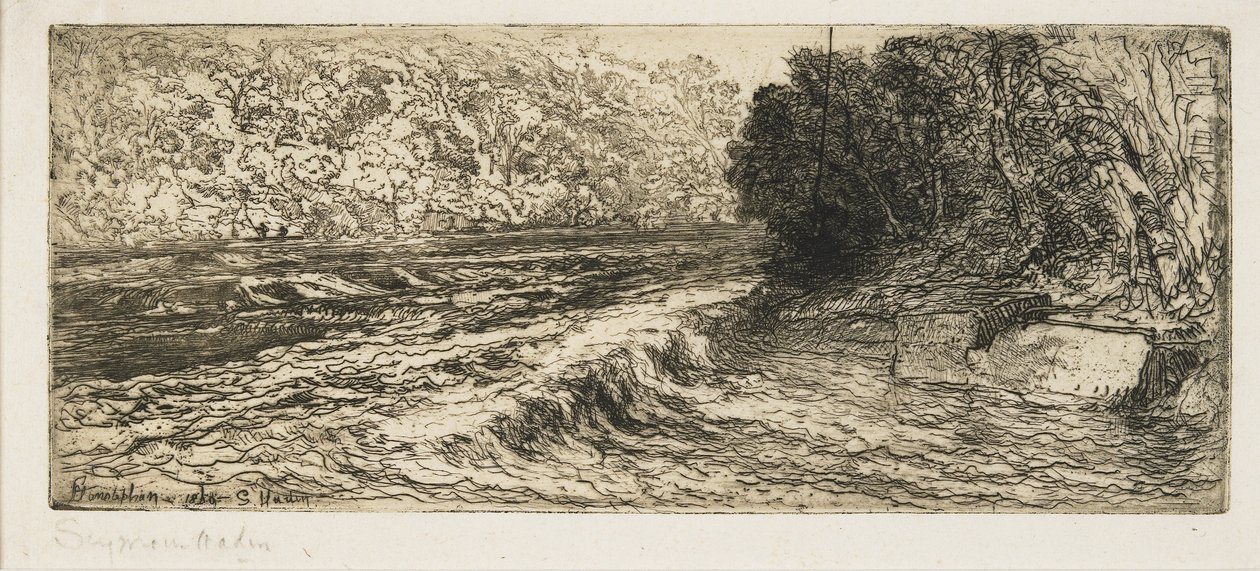 A Likely Place for a Salmon by Francis Seymour Haden