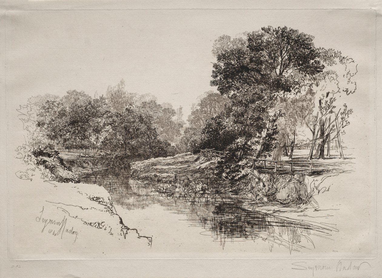 A River in Ireland by Francis Seymour Haden