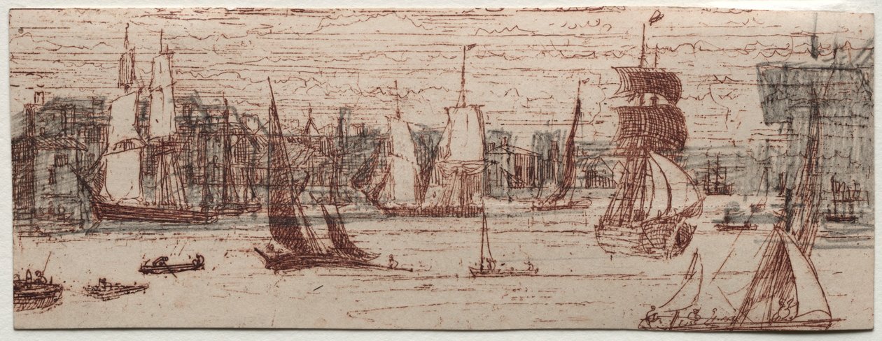 A Sketch Off Greenwich by Francis Seymour Haden