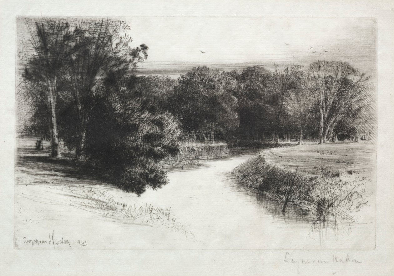 A Sunset in Ireland, 1863 by Francis Seymour Haden