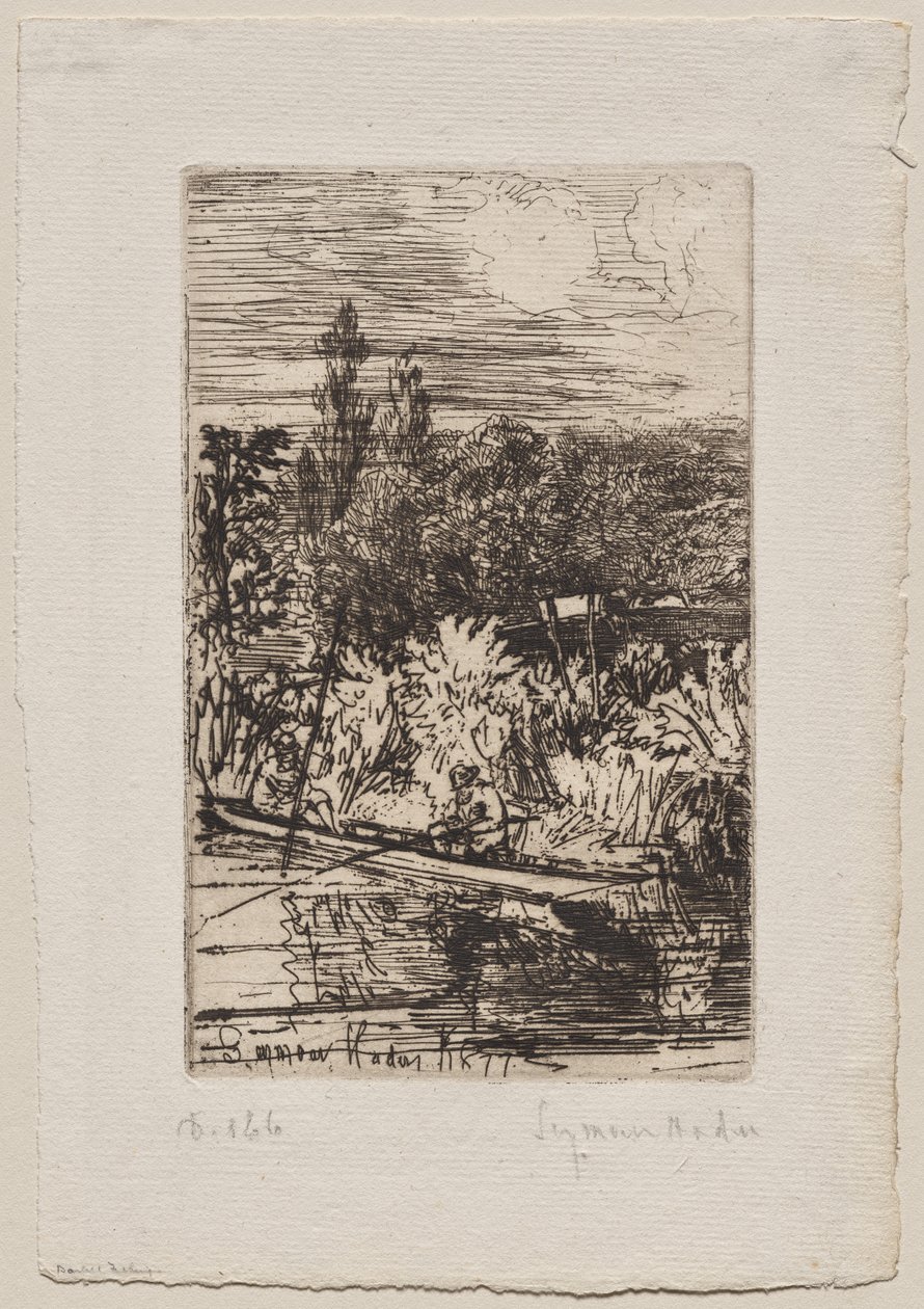 Barbel Fishing by Francis Seymour Haden