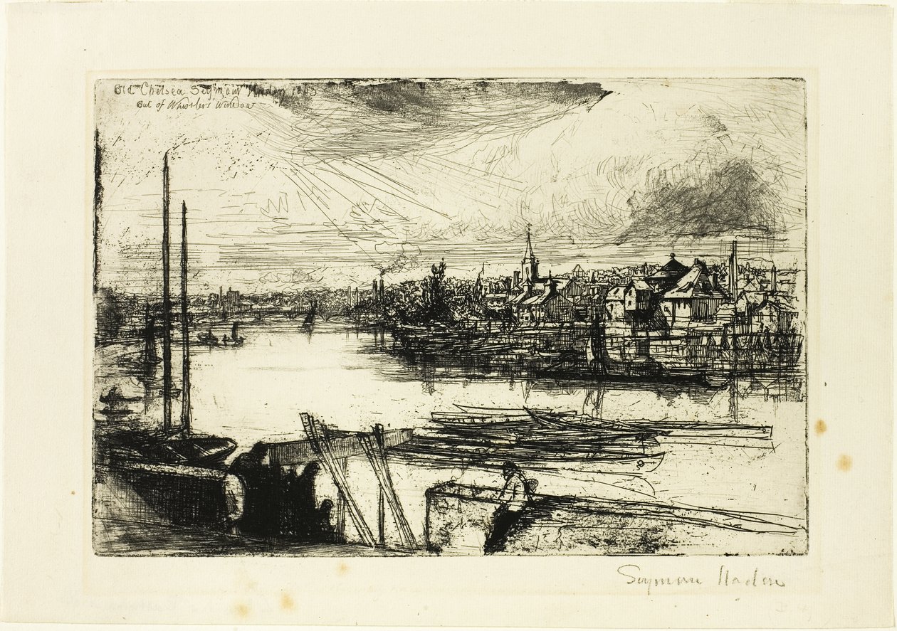 Battersea Reach by Francis Seymour Haden