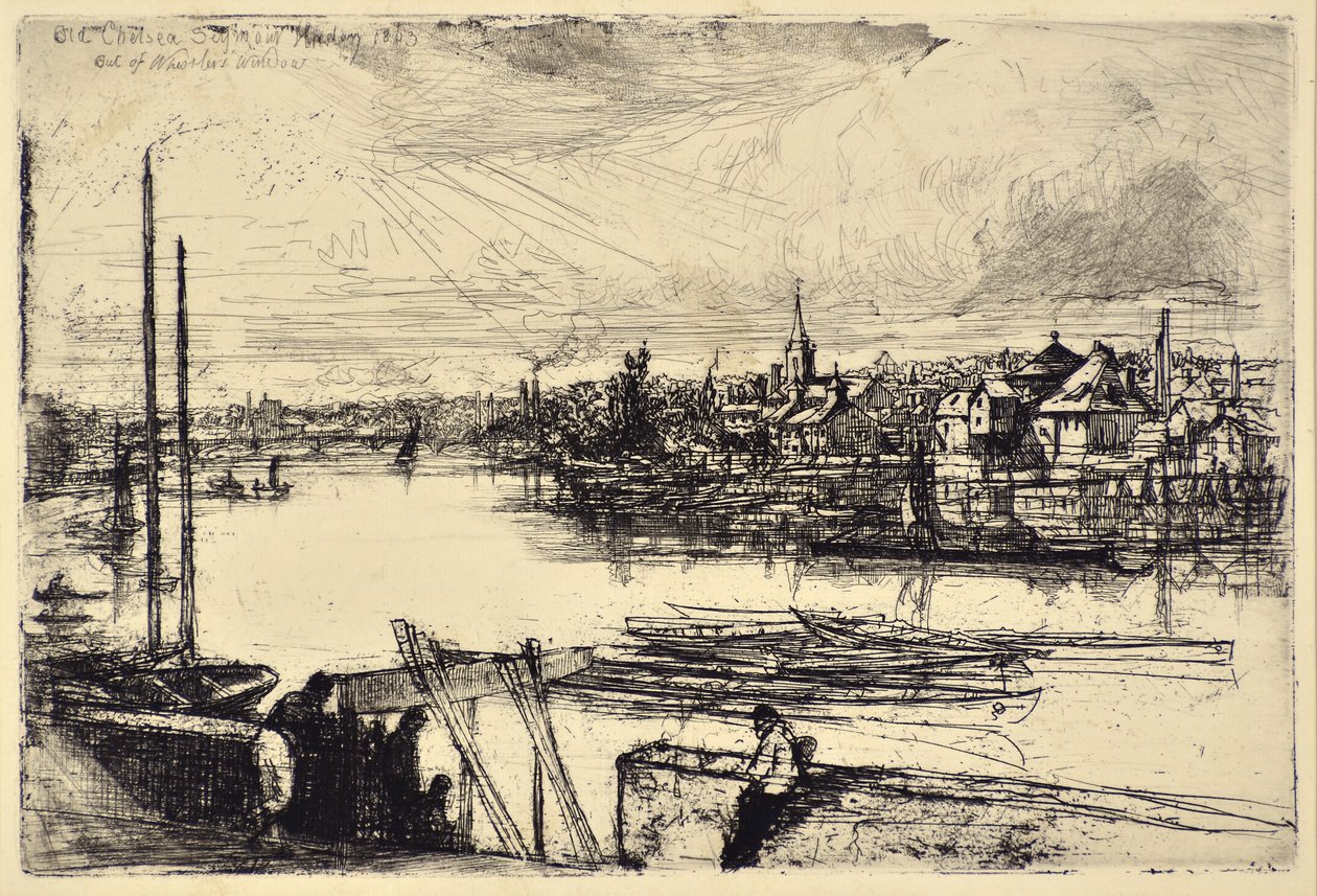 Battersea Reach by Francis Seymour Haden