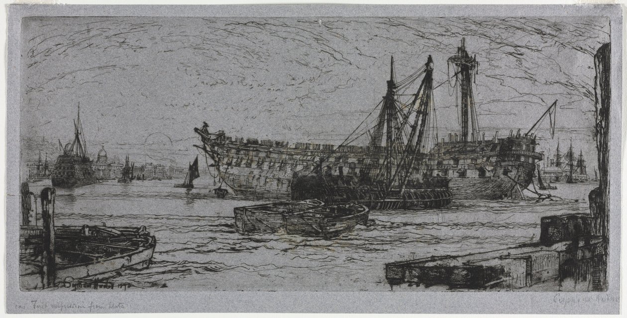 Breaking Up of the Agamemnon by Francis Seymour Haden