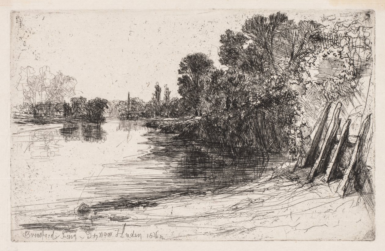 Brentford Ferry by Francis Seymour Haden
