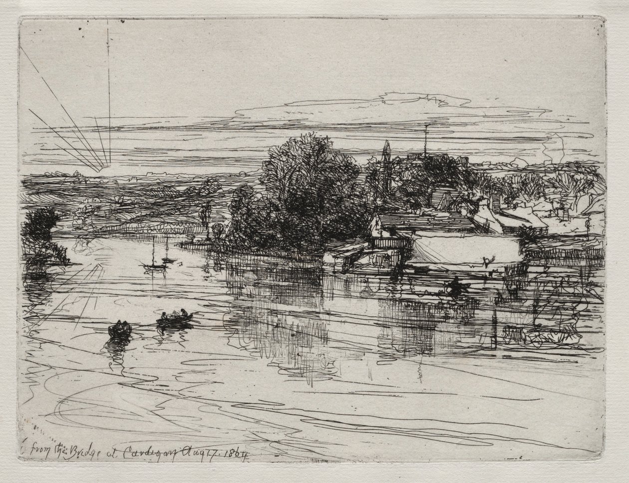 Cardigan Bridge by Francis Seymour Haden