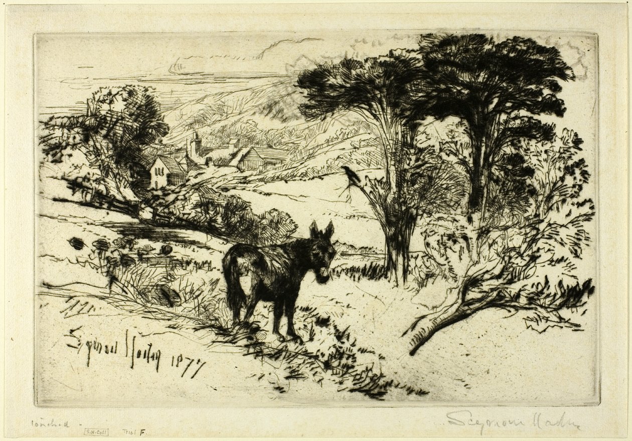 Challow Farm by Francis Seymour Haden