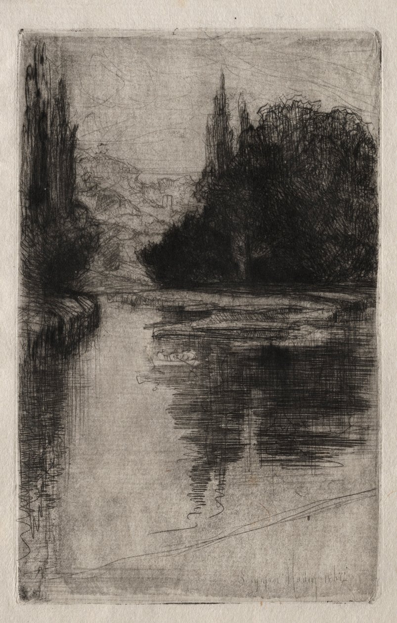 Evening, 1864 by Francis Seymour Haden