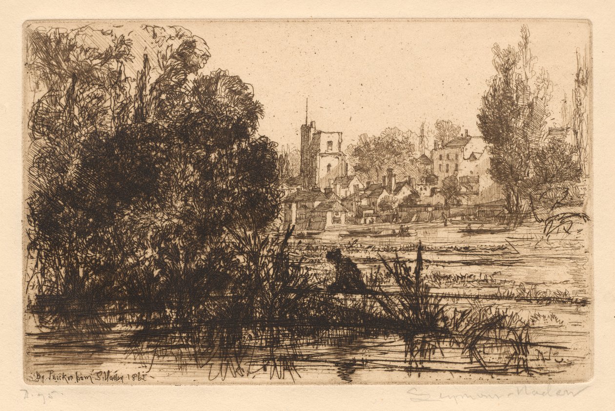 Hamertons Portfolio III: Twickenham Church by Francis Seymour Haden