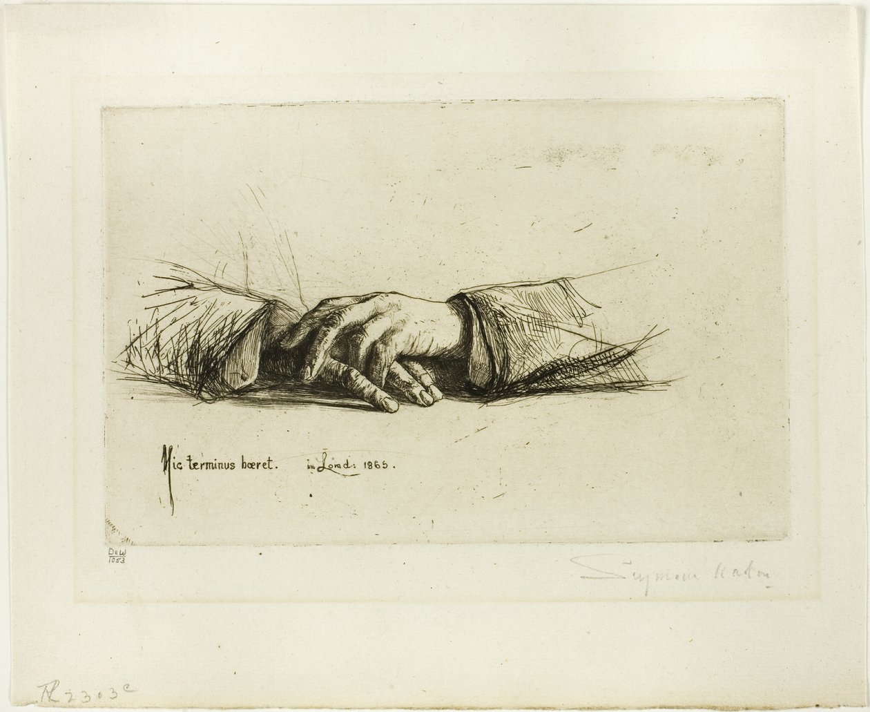 Hands Folded by Francis Seymour Haden