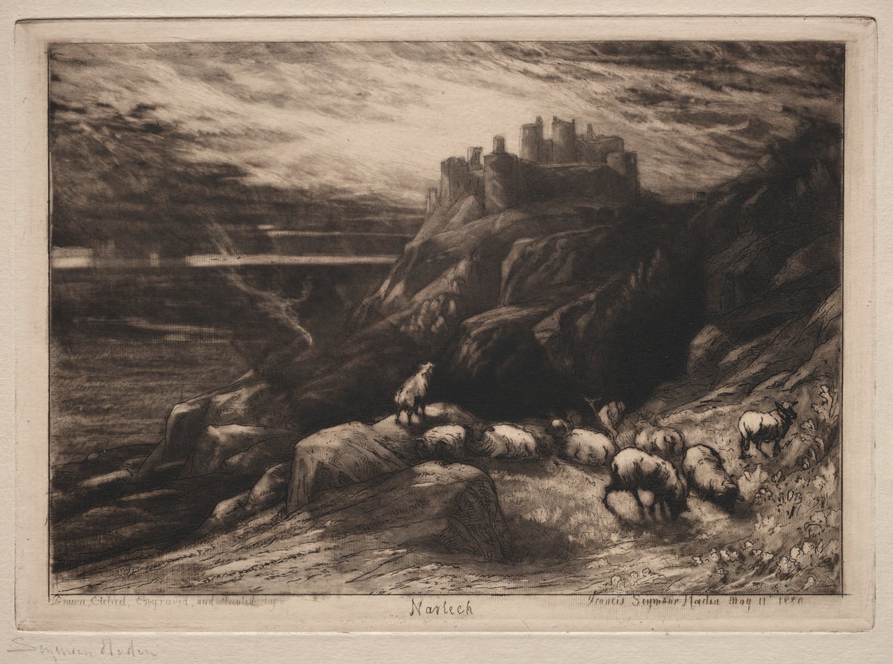 Harlech, 1880 by Francis Seymour Haden