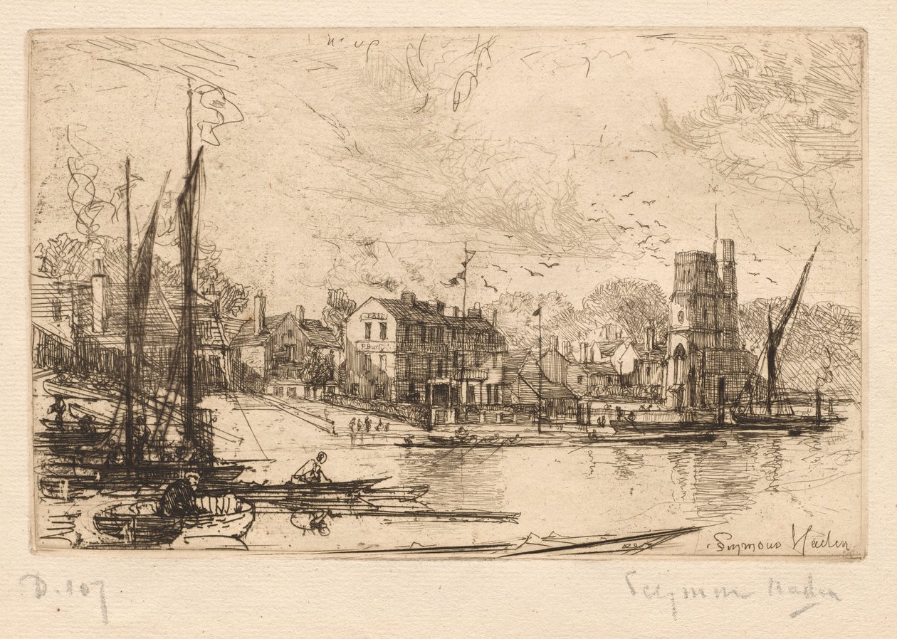 Harry Kellys, Putney by Francis Seymour Haden