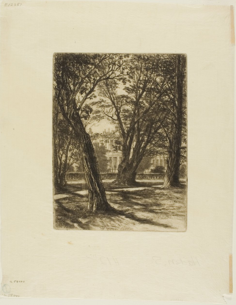 Kensington Gardens, No. I (small plate) by Francis Seymour Haden