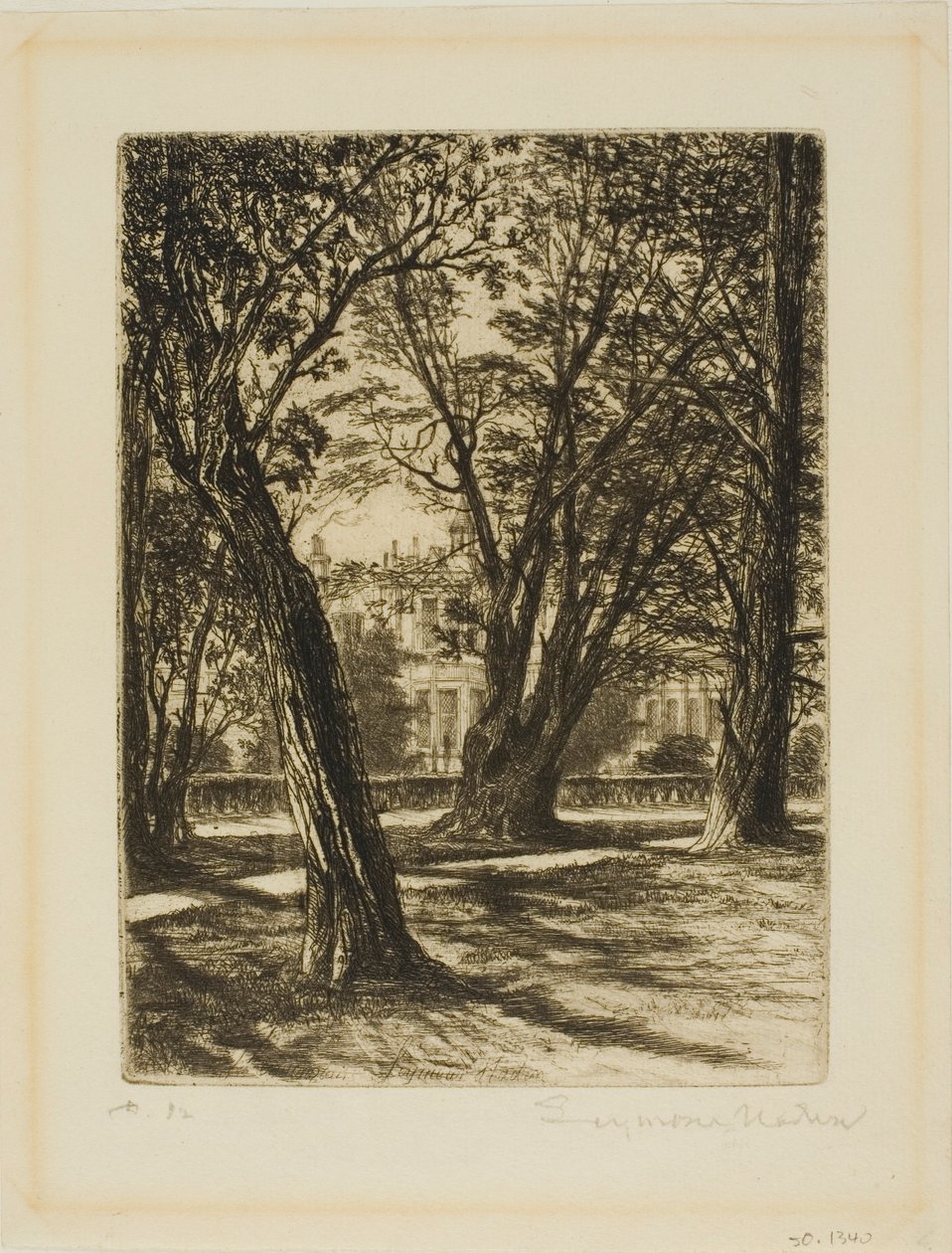 Kensington Gardens, No. I (small plate) by Francis Seymour Haden