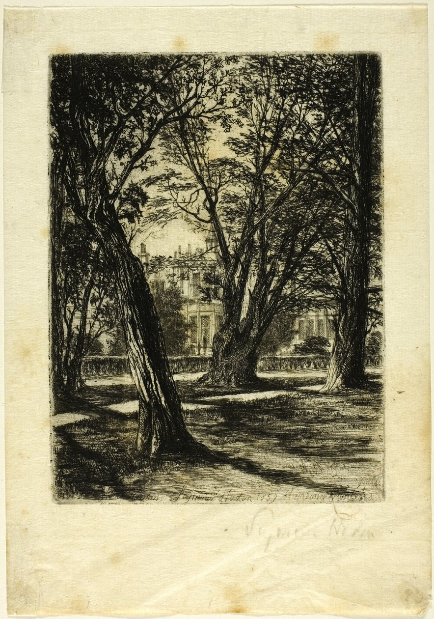 Kensington Gardens, No. I (small plate) by Francis Seymour Haden