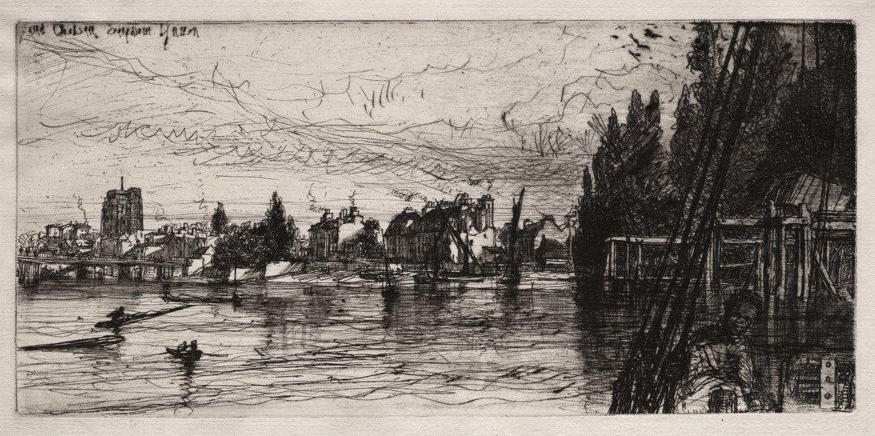 Old Chelsea Church by Francis Seymour Haden