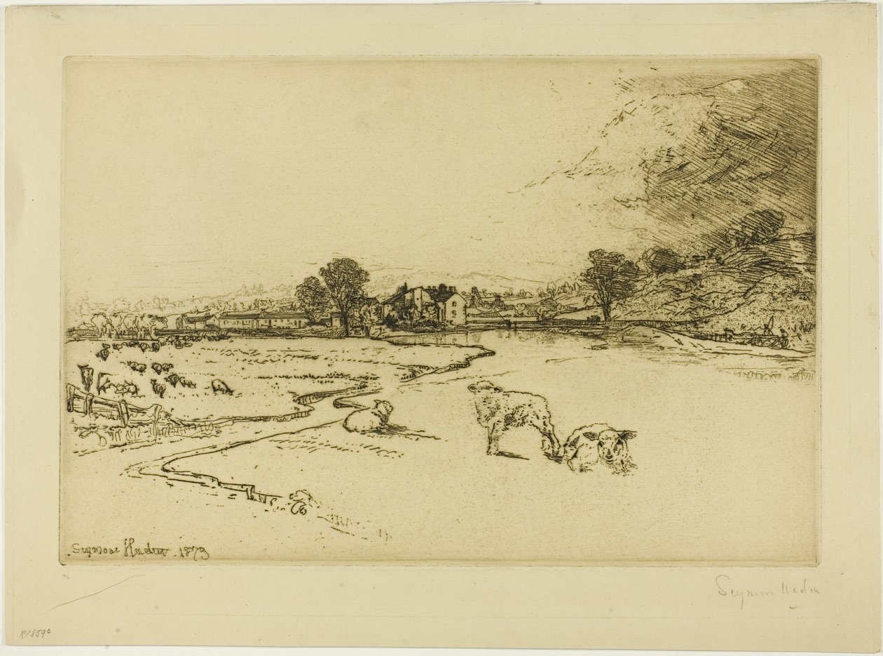 Sawley Abbey by Francis Seymour Haden
