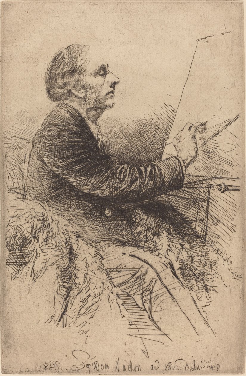 Self-Portrait at the Easel by Francis Seymour Haden