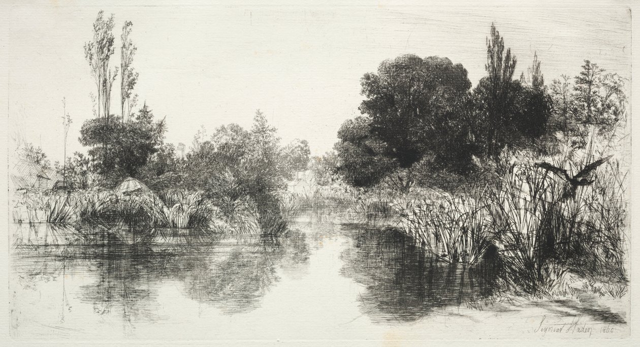 Share Mill Pond by Francis Seymour Haden