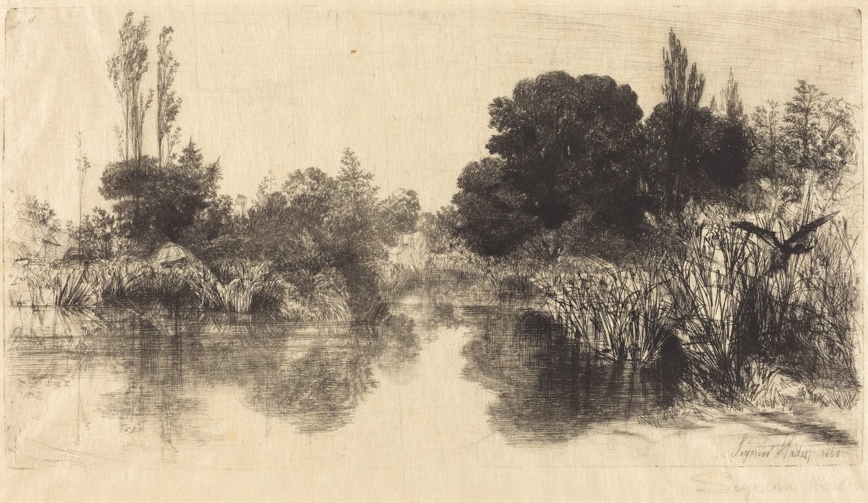 Shere Mill Pond (The Larger Plate) by Francis Seymour Haden