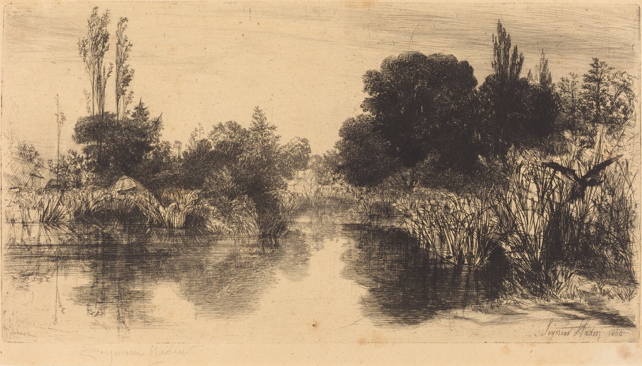 Shere Mill Pond (The Larger Plate) by Francis Seymour Haden