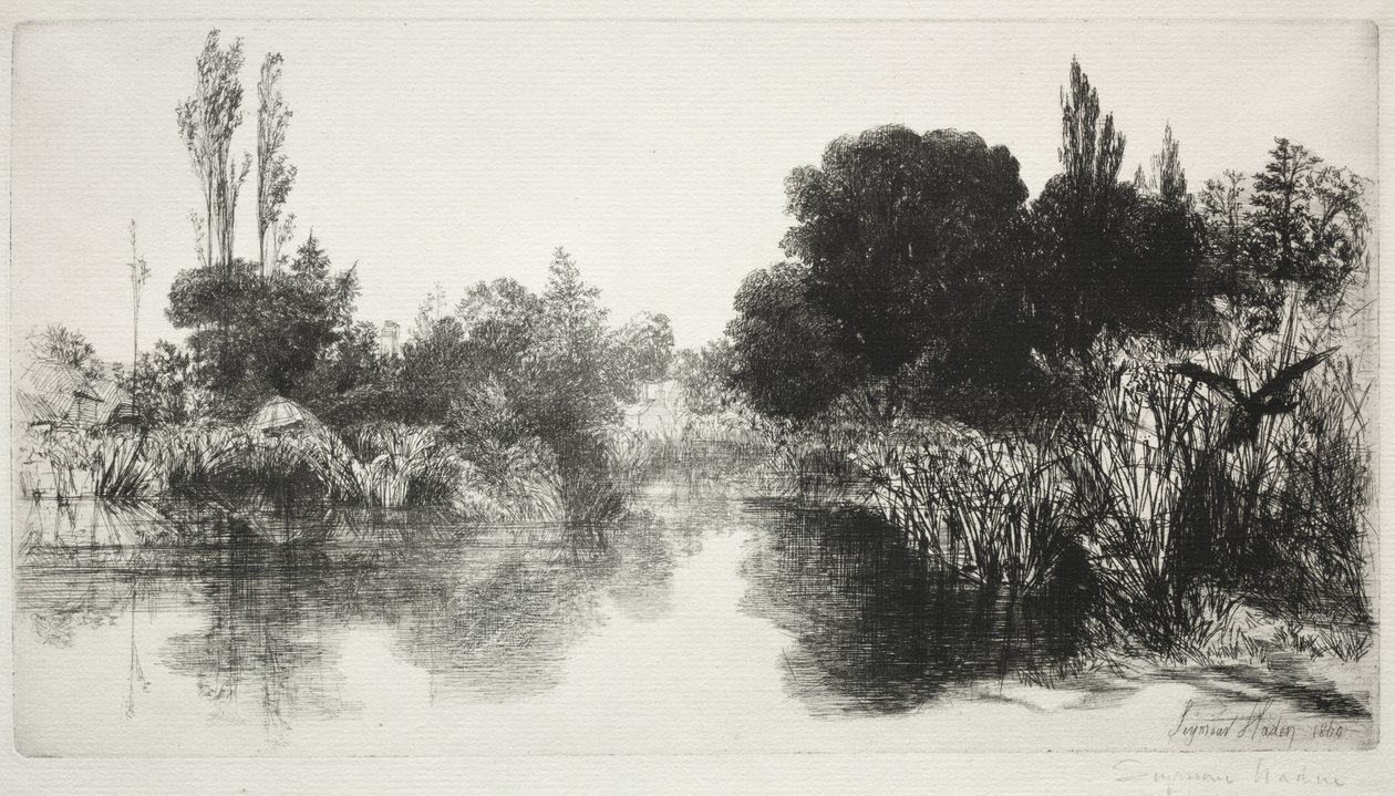 Shere Mill Pond, No. 11 (The Large Plate) by Francis Seymour Haden