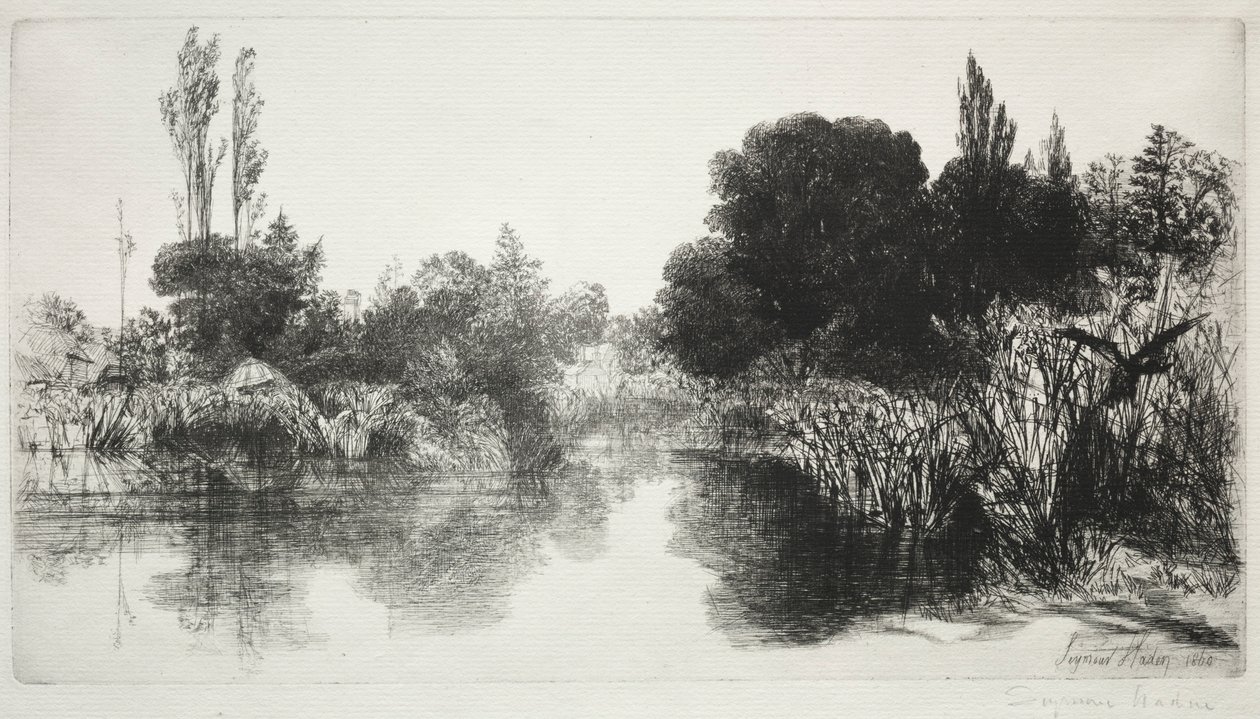 Shere Mill Pond, No. 11 The Large Plate by Francis Seymour Haden
