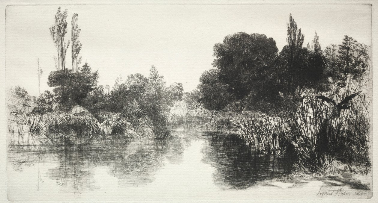 Shere Mill Pond The Larger Plate by Francis Seymour Haden