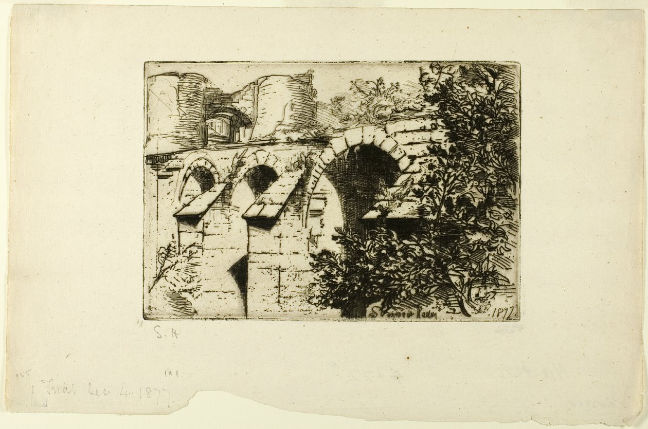 The Castle Bridge by Francis Seymour Haden