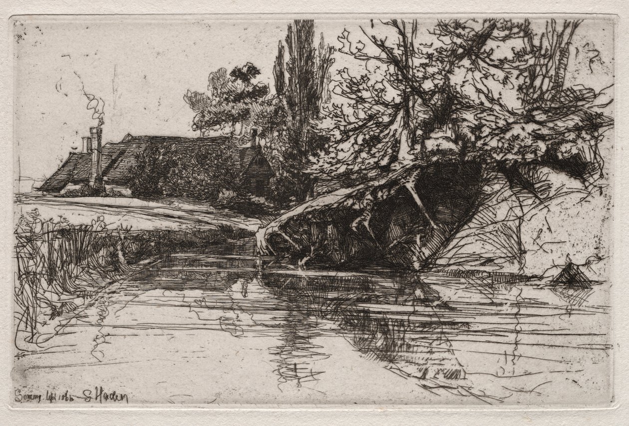 The Moat House by Francis Seymour Haden