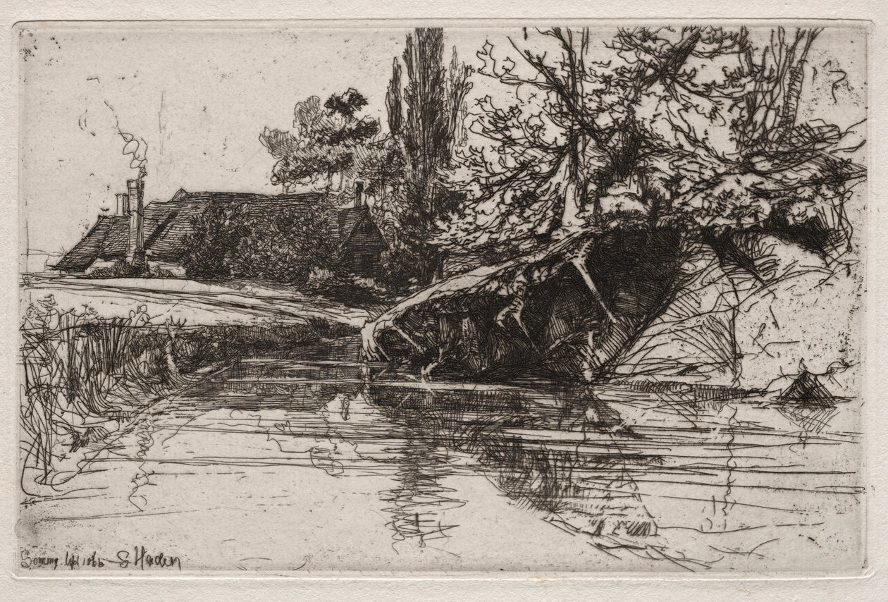 The Moat House by Francis Seymour Haden