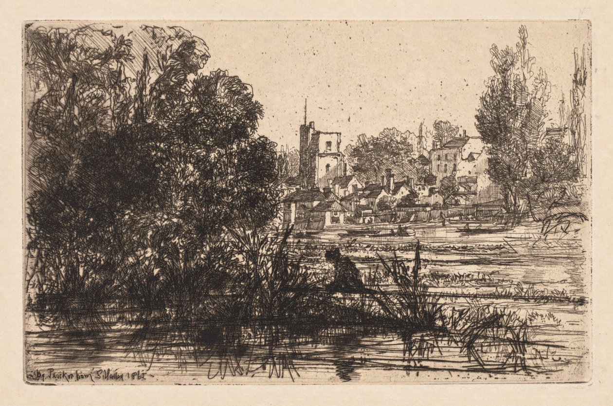 Twickenham Church by Francis Seymour Haden