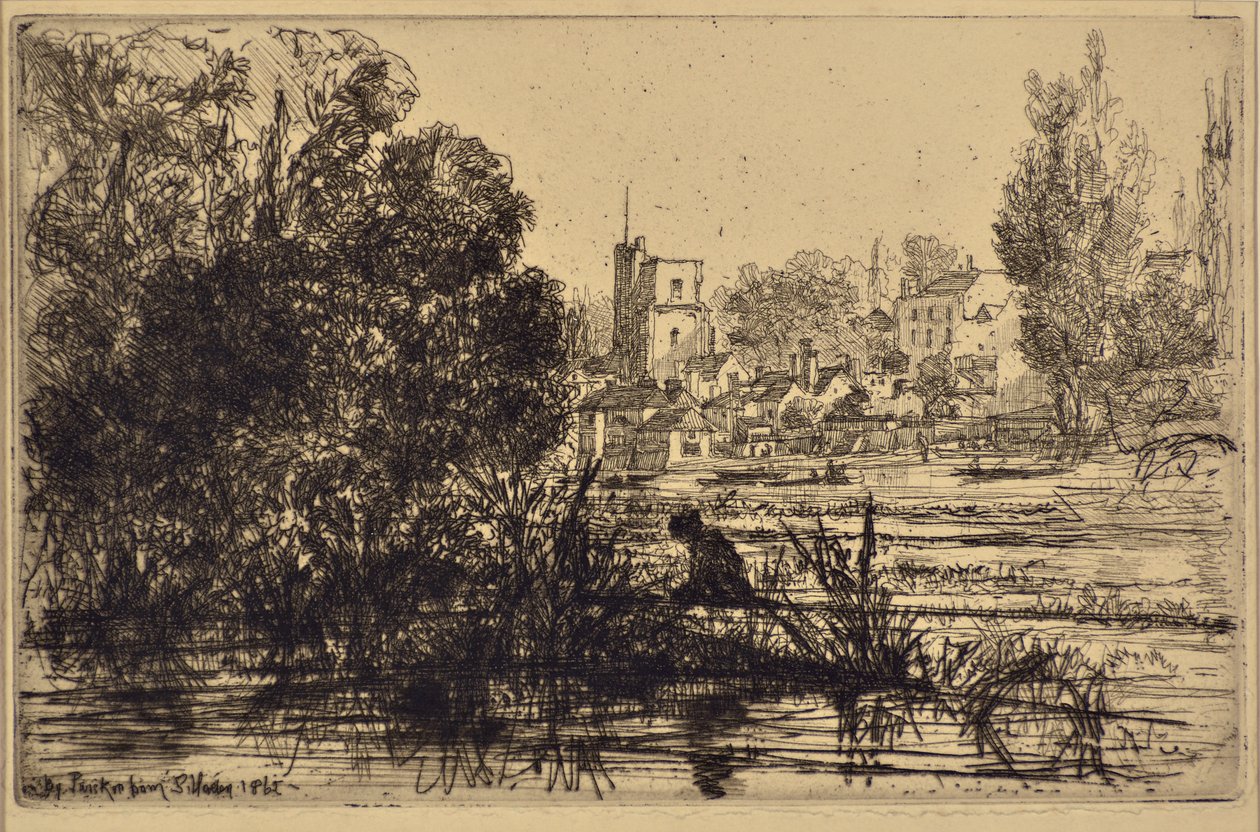 Twickenham Church by Francis Seymour Haden