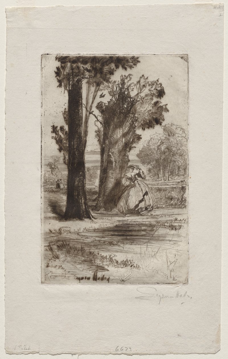 Vicarage at Sonning by Francis Seymour Haden