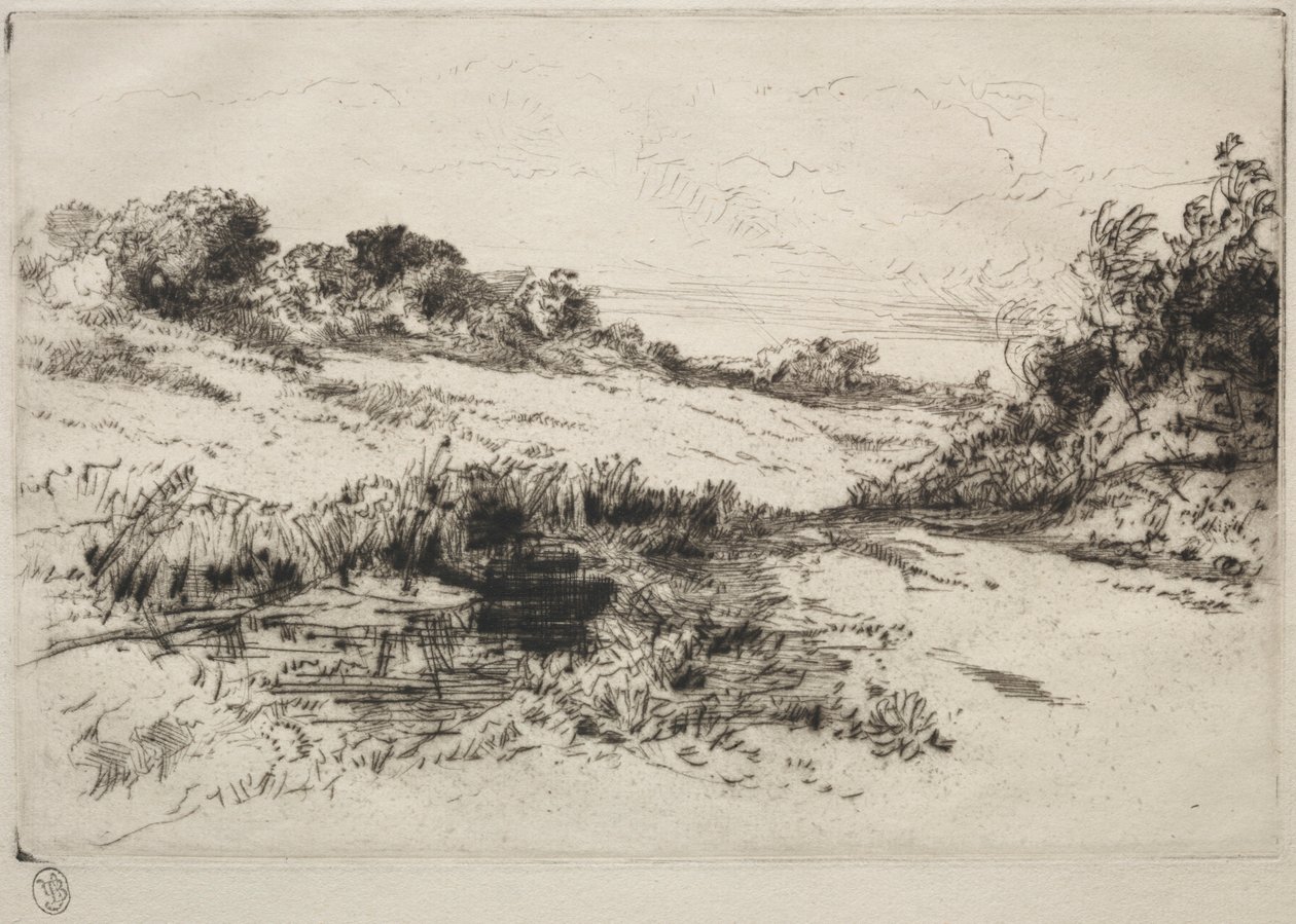 Windmill Hill, No. 1, c. 1877 and later by Francis Seymour Haden