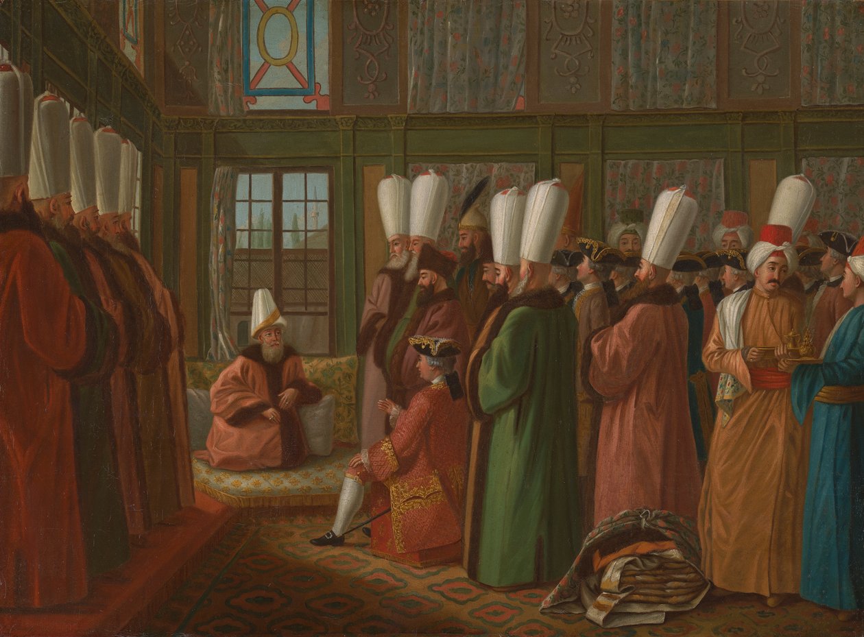The Grand Vizier Giving Audience to the English Ambassador by Francis Smith