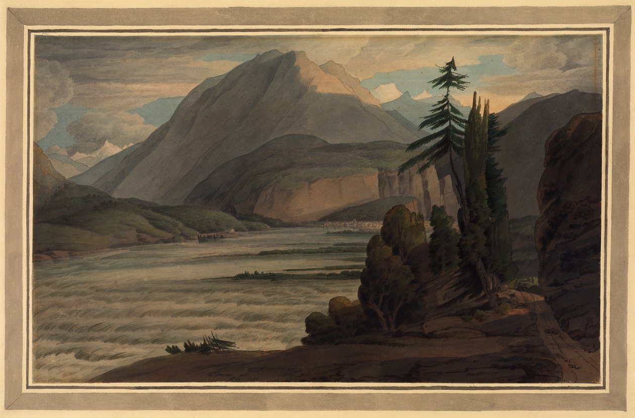 In the Valley of the Grisons by Francis Towne