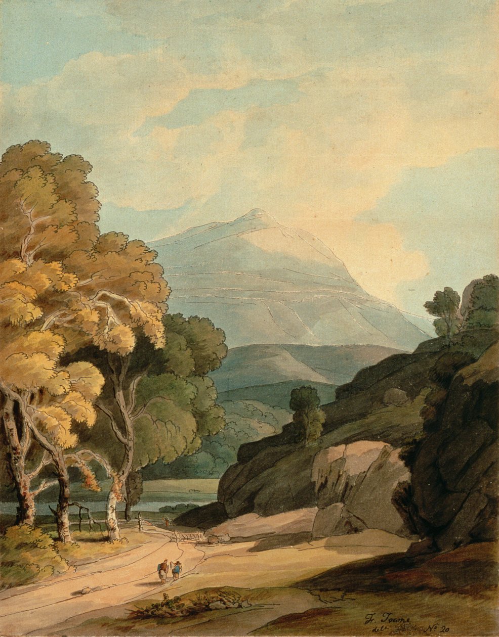 Near Maentwrog, North Wales by Francis Towne