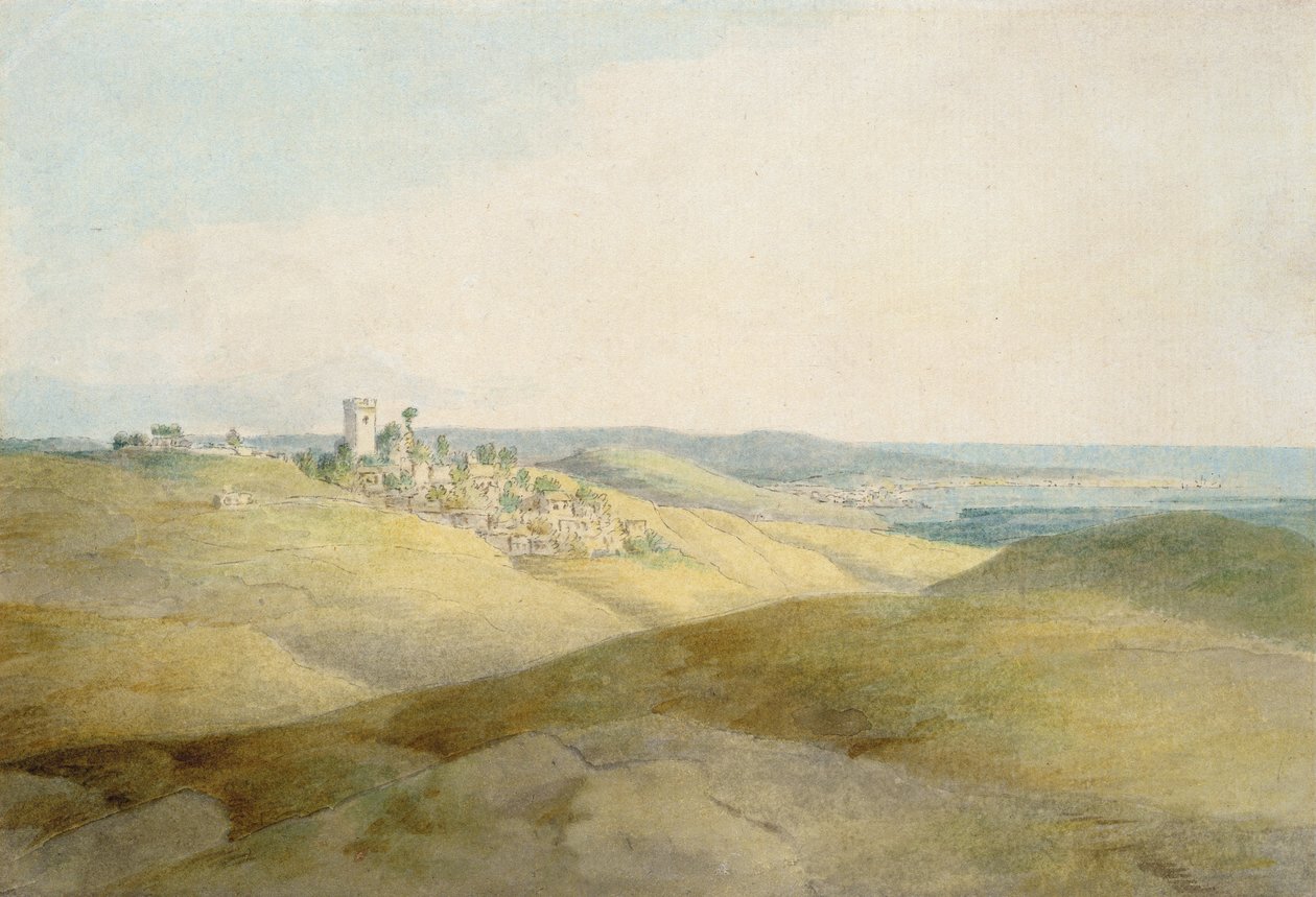 Pough Hill, Near Bude, Cornwall by Francis Towne