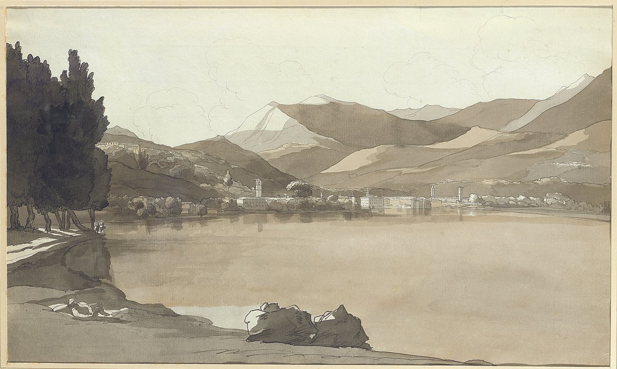 Town of Lugano, Switzerland by Francis Towne