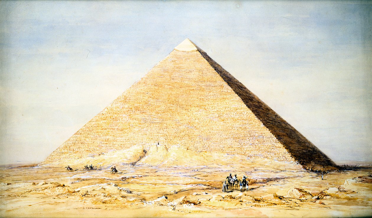 Great Pyramid of Cheops at Giza, Egypt, 4th Dynasty, Old Kingdom, 26th Century BC by Francis Vyvyan Jago Arundale