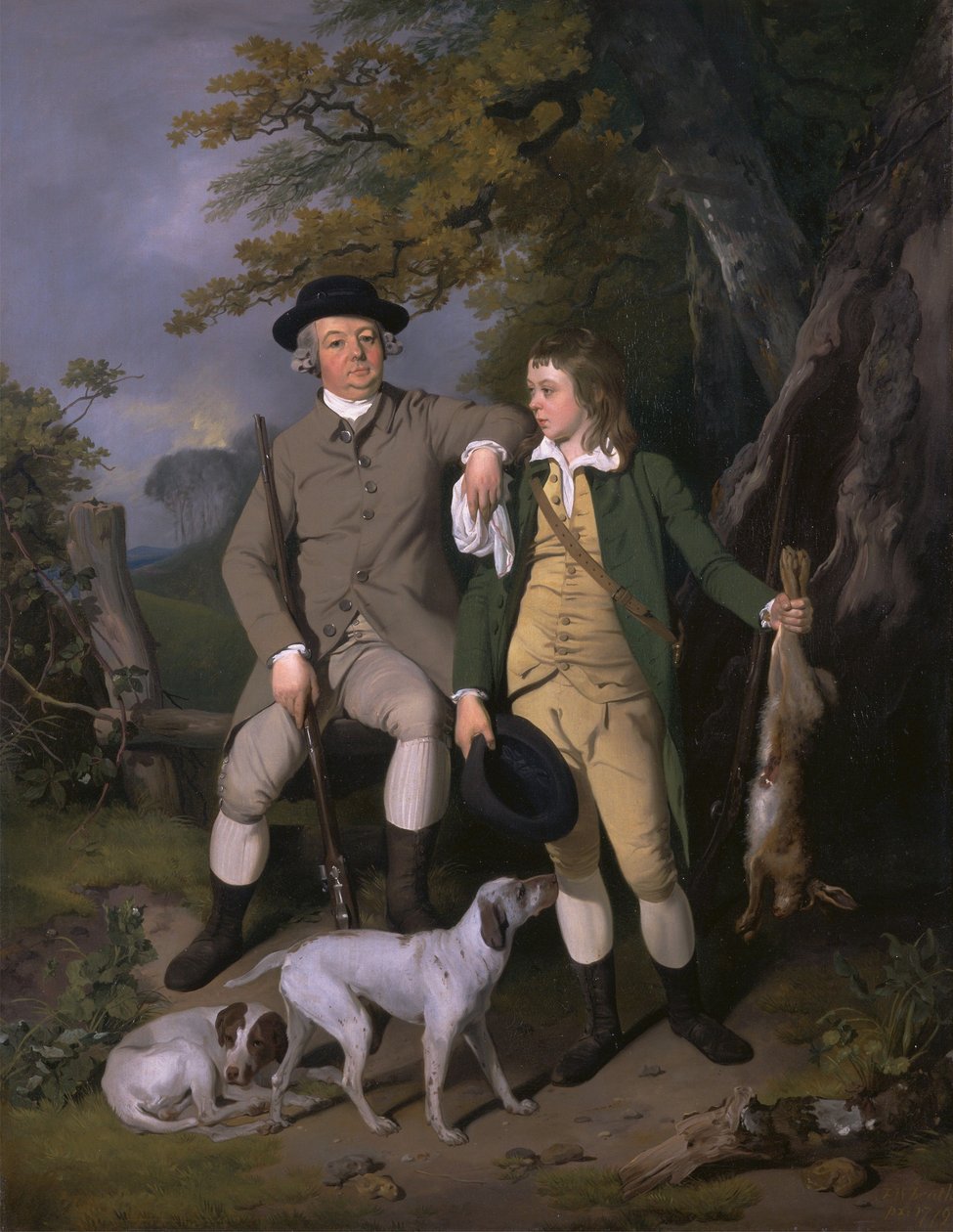 Portrait of a Sportsman with His Son by Francis Wheatley