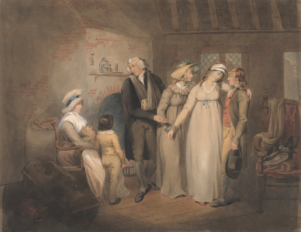 Olivia Returns to Her Family by Francis Wheatley